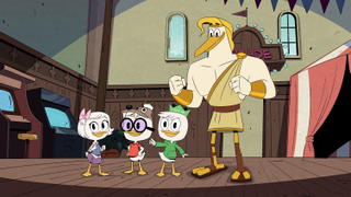 Louie tries his hand at business, and Donald reunites with an annoying roommate, on a fun, if perfunctory, <i>DuckTales</i>